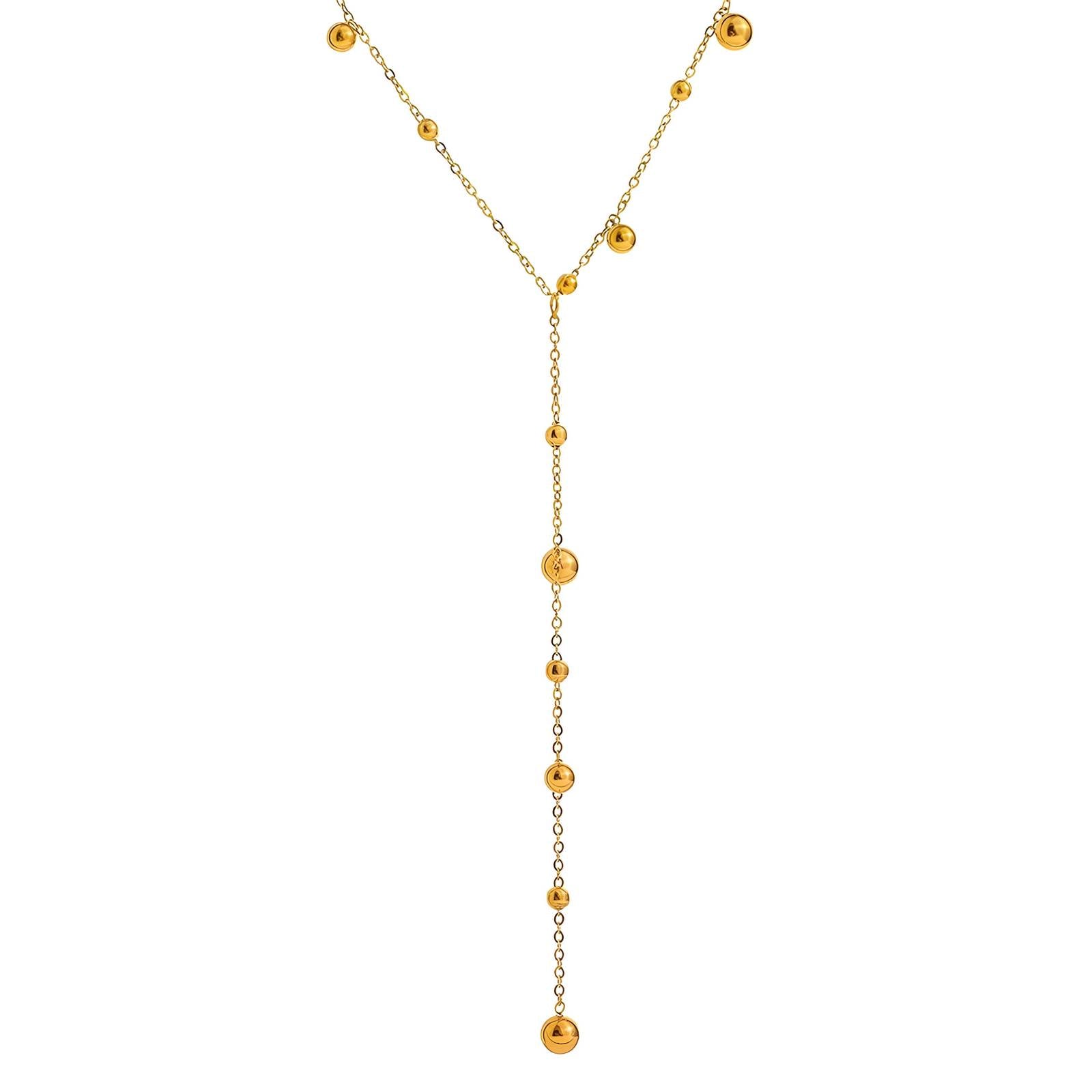 Gold Drops Pendant Necklace