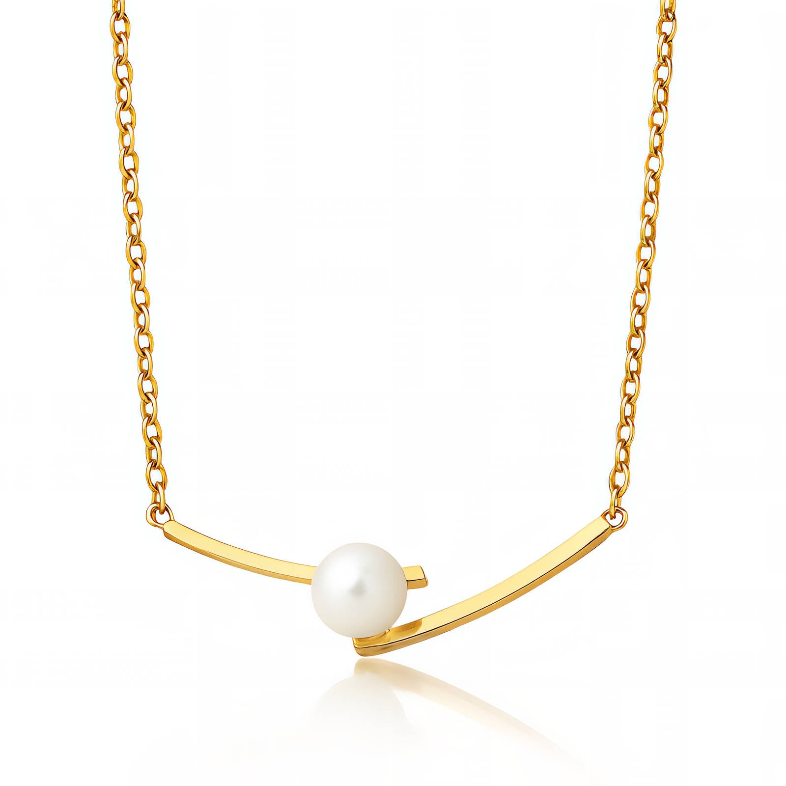 Balance Pearl Pendant Necklace
