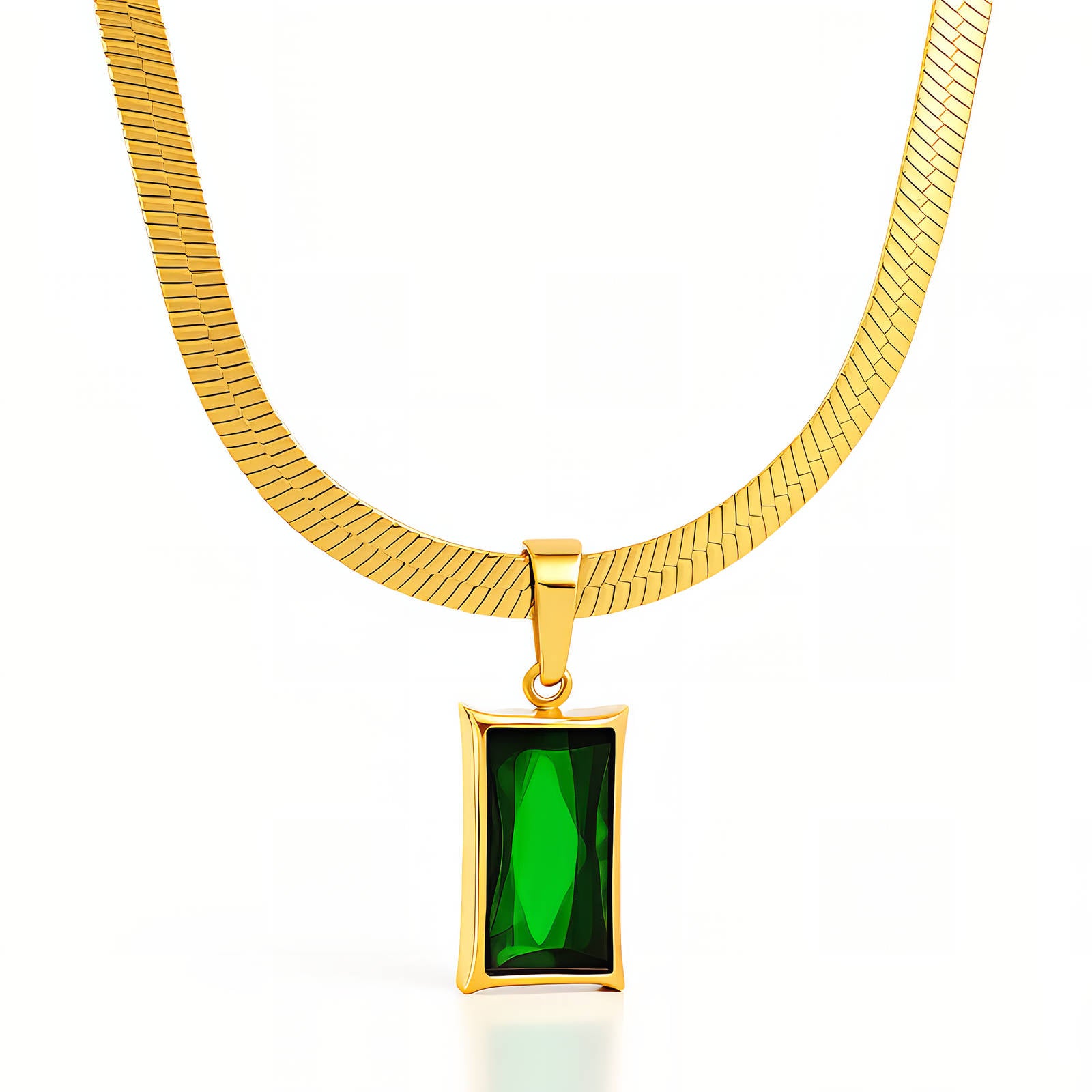 Green Pendant Necklace