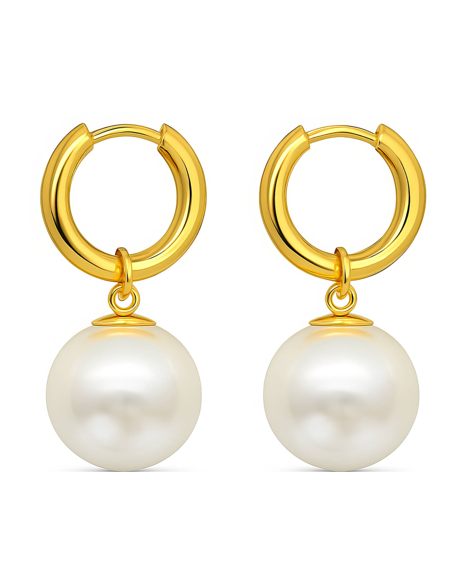 White Pearl Earrings